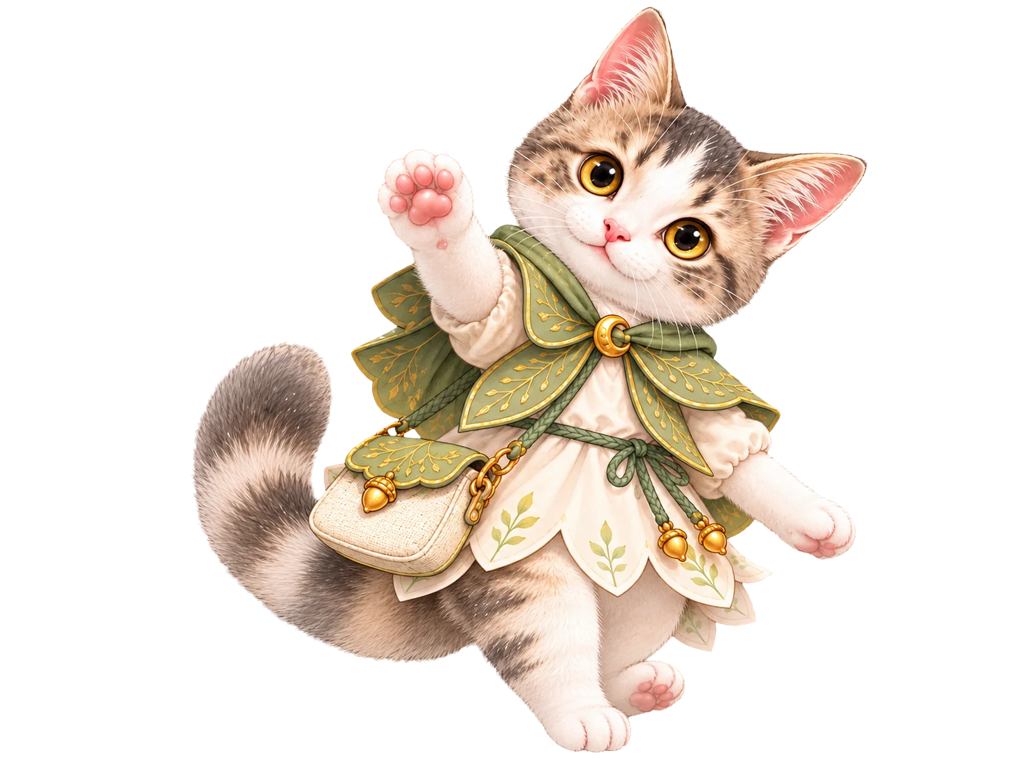 手をふる案内役の猫・つみれ